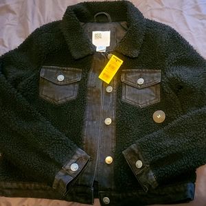 RSQ Sherpa Girls Trucker Jacket